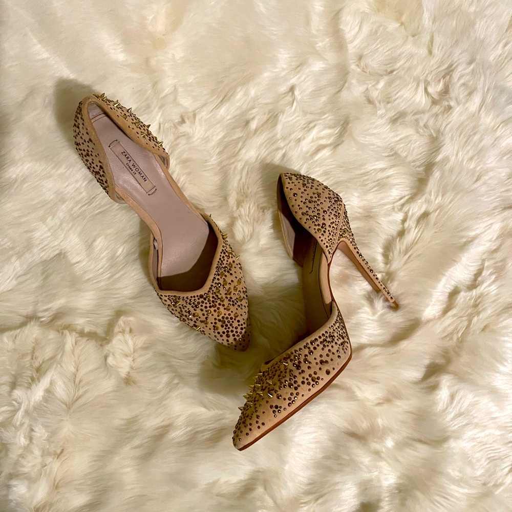 Zara studded heels.